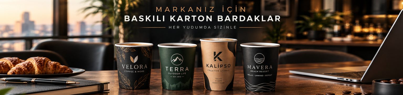 Baskılı karton ve kraft bardaklar